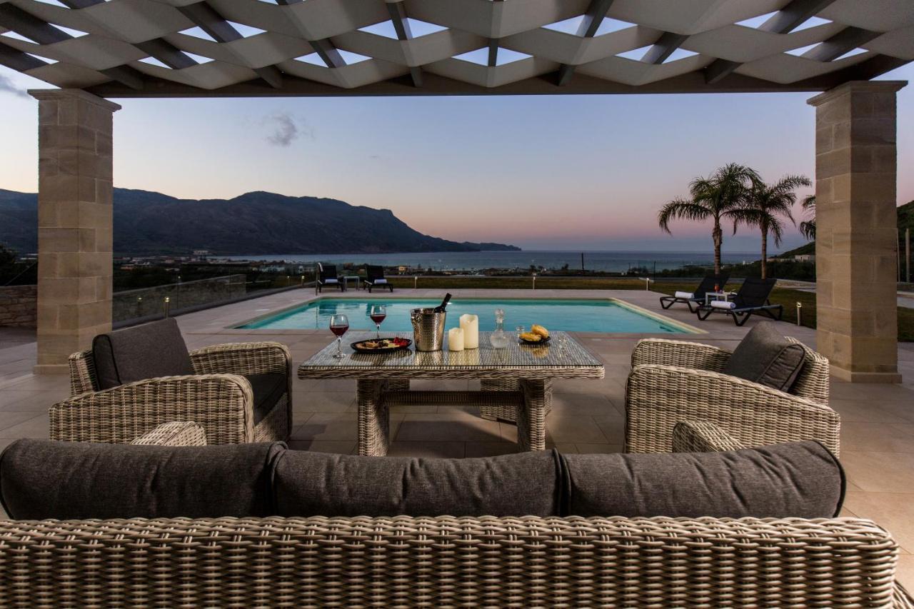 Larimar Luxury Sea View Villa Kissamos Bagian luar foto