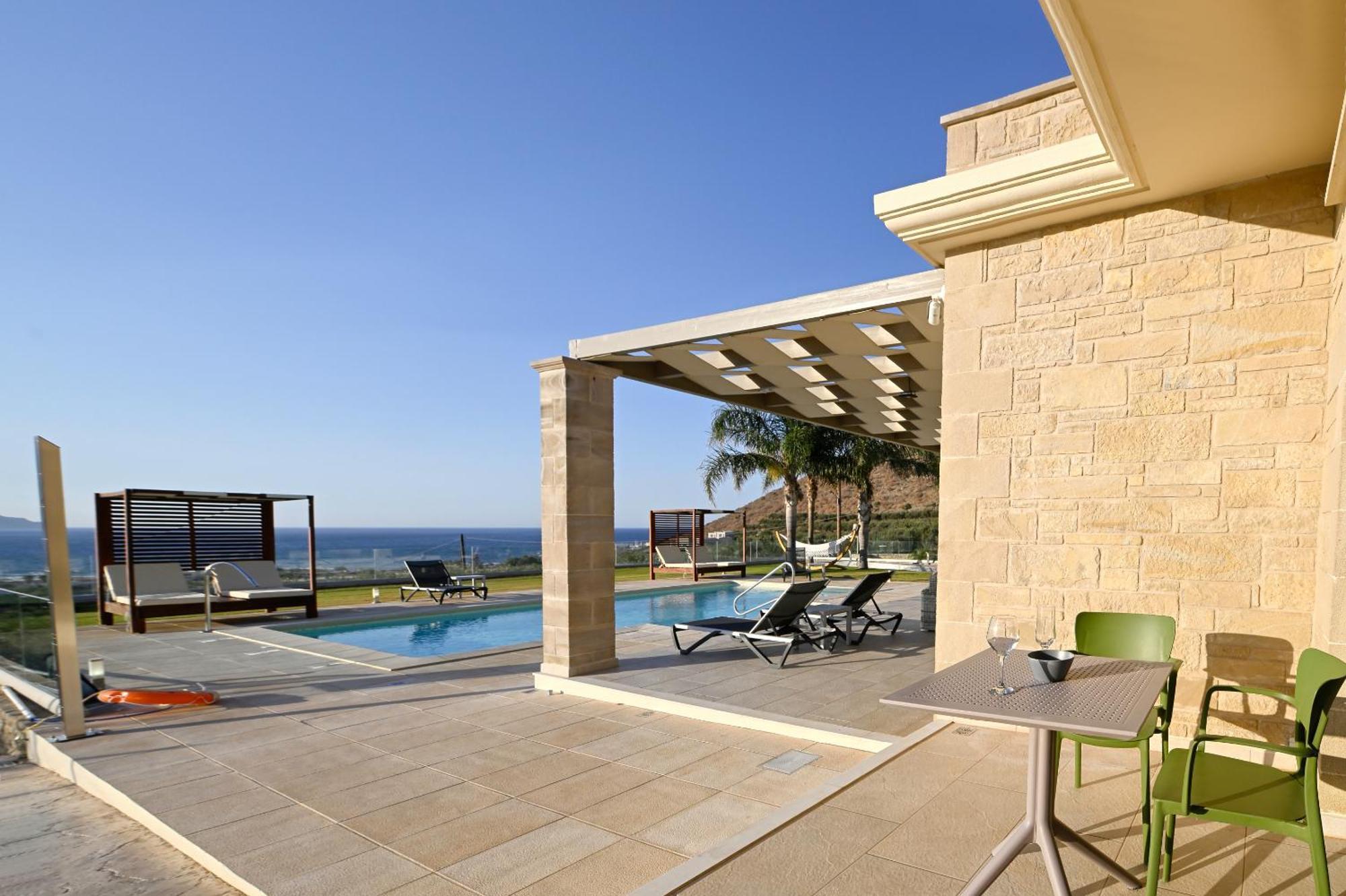 Larimar Luxury Sea View Villa Kissamos Bagian luar foto